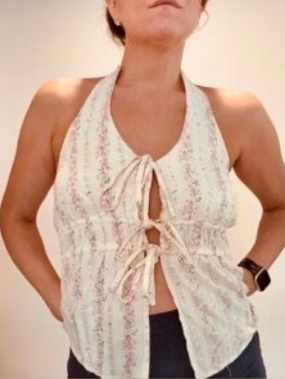 NWT Kirious Cropped Halter Top